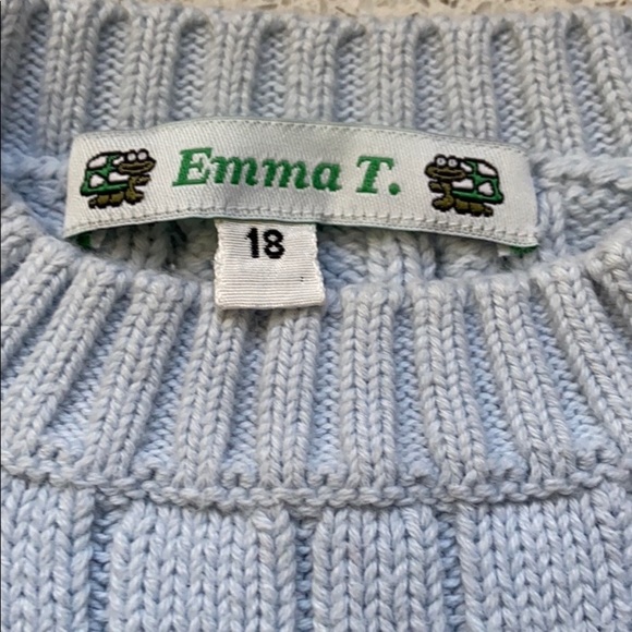 Girls Cotton Cable Knit Sweater - Picture 3 of 6